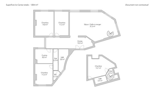 Appartement Paris 17e - PARC MONCEAU