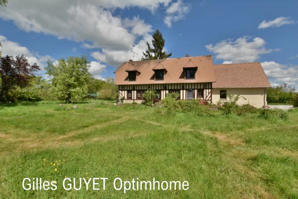 15MN de BERNAY MAISON DE CARACTÈRE T6 214000€ avec garage et 3000M² de terrain