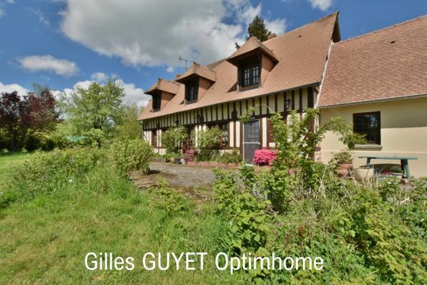 15MN de BERNAY MAISON DE CARACTÈRE T6 214000€ avec garage et 3000M² de terrain