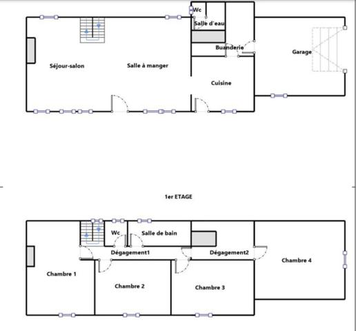 15MN de BERNAY MAISON DE CARACTÈRE T6 214000€ avec garage et 3000M² de terrain