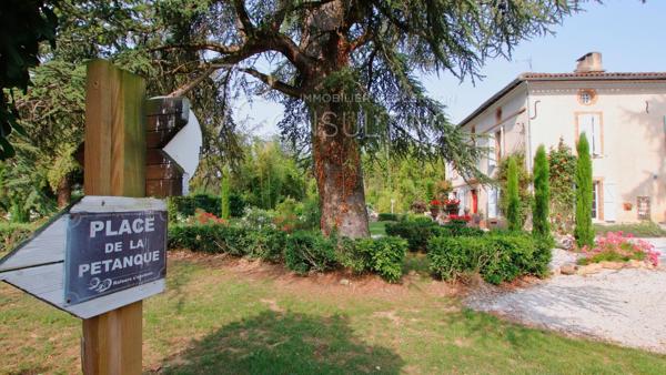 VENTE LISLE SUR TARN MAISON DE MAÎTRE + MAISON DE GARDIEN SUR PARC DE 8600M²
