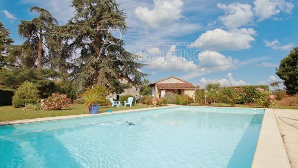 VENTE LISLE SUR TARN MAISON DE MAÎTRE + MAISON DE GARDIEN SUR PARC DE 8600M²