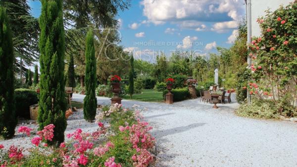VENTE LISLE SUR TARN MAISON DE MAÎTRE + MAISON DE GARDIEN SUR PARC DE 8600M²