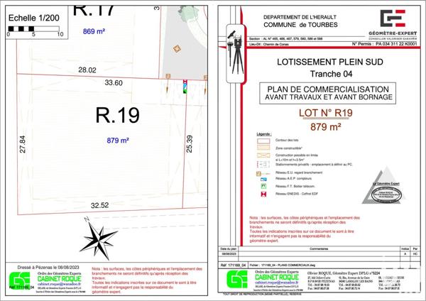 Terrain à vendre 880 m² Tourbes