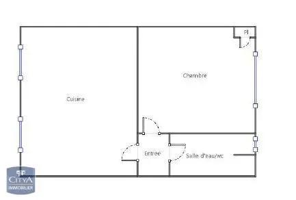 Appartement à vendre 2 pièces 32.8m²