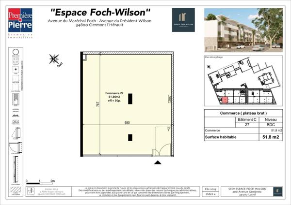 Bureaux et commerces neufs sur l’Avenue Foch !