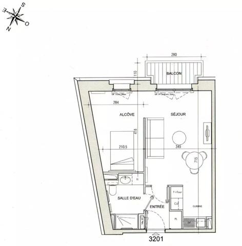 APPARTEMENT 39 m² – BENODET Centre – Locataire en place