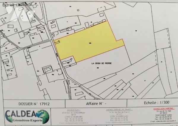 Terrain à bâtir de 1205 m² LE BEC THOMAS
