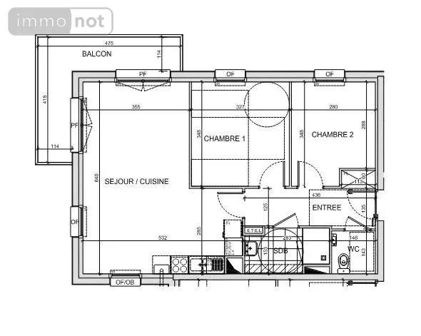 Achat - Appartement Saint-Martin-Boulogne 62280 3 pièces 60 m 2 1792 m 2