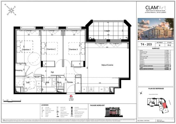 Appartement à vendre 4 pièces 82 m² Clamart