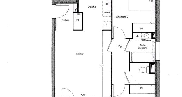 Location Appartement 3 pièces 64.6 m² - Avignon 84000