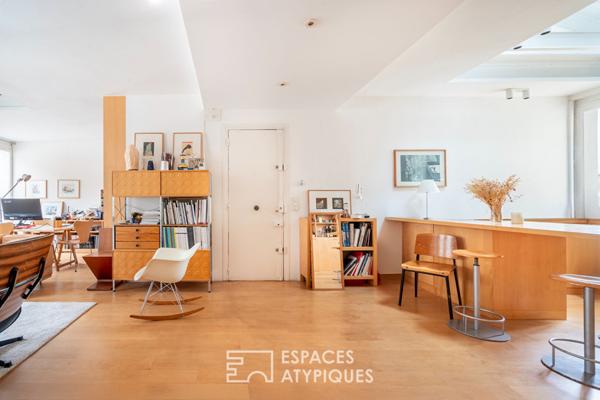 Duplex calme et lumineux au dernier étage