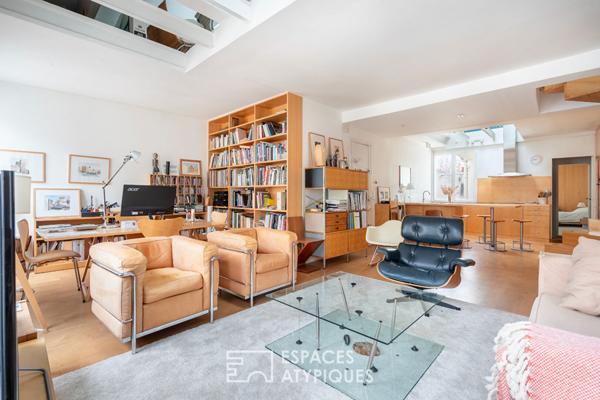 Duplex calme et lumineux au dernier étage