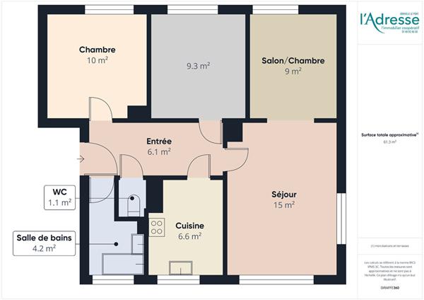 Appartement Champigny Sur Marne 4 pièce(s) 61 m2