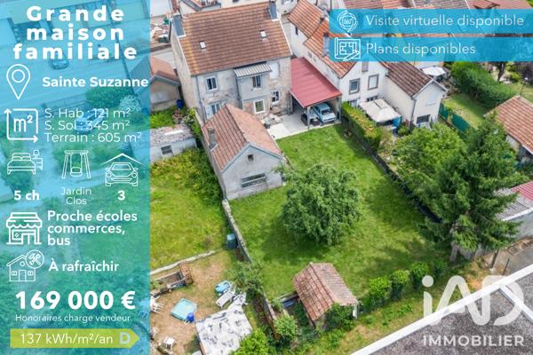 Maison à vendre 7 pièces 121 m² Sainte-Suzanne