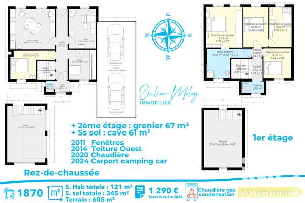 Maison à vendre 7 pièces 121 m² Sainte-Suzanne