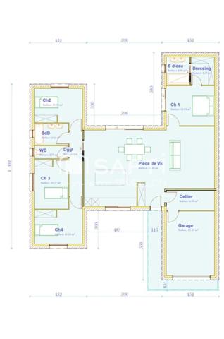 Maison neuve 4 ch avec terrasse et garage à Brax