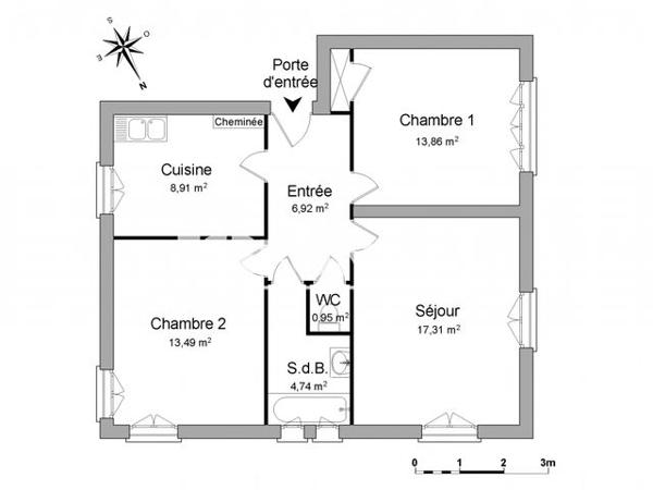 Location Appartement 3 pièces 66.2 m² - 23 RUE CHARLES SUISSE Dijon 21000