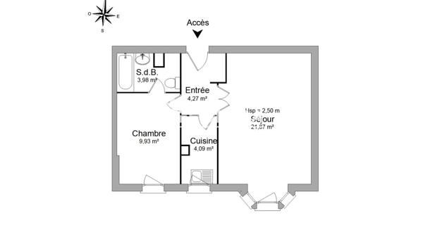 Location Appartement 2 pièces 44.14 m² - ÉLancourt 78990