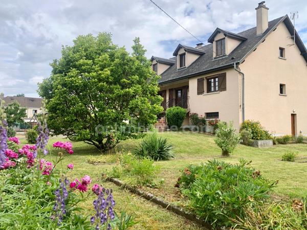 Maison individuelle – Vie de plain-pied – 5 chambres possibles – Sous-sol complet – Terrain clos de 1 000 m² – Mouzon (proche Belgique)