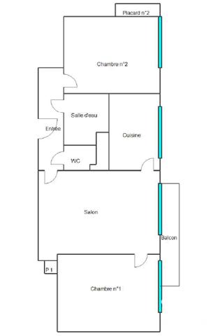 Appartement à vendre 3 pièces 55 m² Montreuil