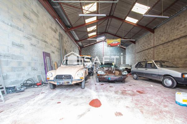 Terrain de 571 m2 avec hangar pour habitation ou activité pro