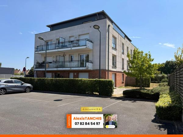 Saint-André-lez-Lille (Quartier Ouest) – T2 de 47 m² avec balcon, ascenseur et parking privatif