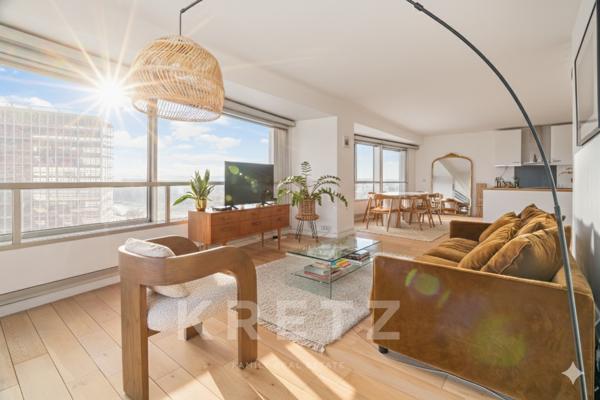 Paris 15ème - Vue Seine exceptionnelle et panoramique - Très lumineux - Calme