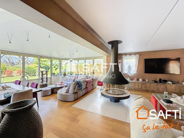 Dans un environement verdoyant et calme pavillon plain pied 171m²