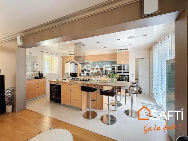 Dans un environement verdoyant et calme pavillon plain pied 171m²