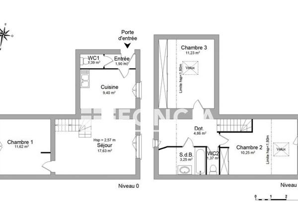 Location Appartement 4 pièces 72.9 m² - 94 RUE DU COMMERCE Saint Germain De Joux 01130