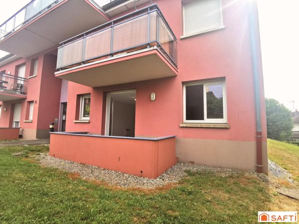 Appartement avec terrasse 2 pièces en rez de jardin