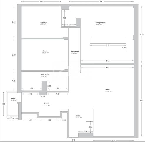 Boulogne-Billancourt – Quais de Seine | 93 m², sans vis-à-vis, 6ème étage, 3 chambres, parking