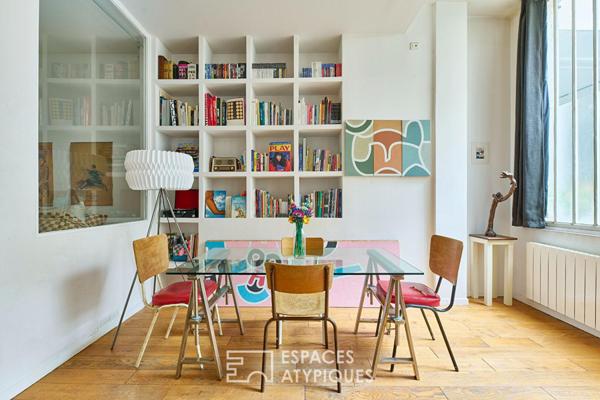 Ancien atelier transformé en loft sur cour – Marché Cadet