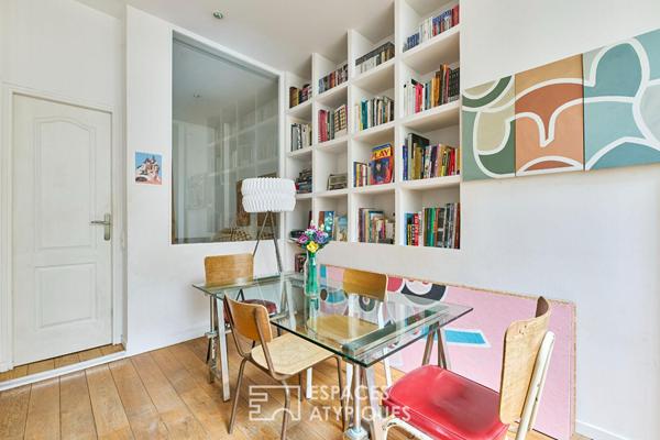 Ancien atelier transformé en loft sur cour – Marché Cadet