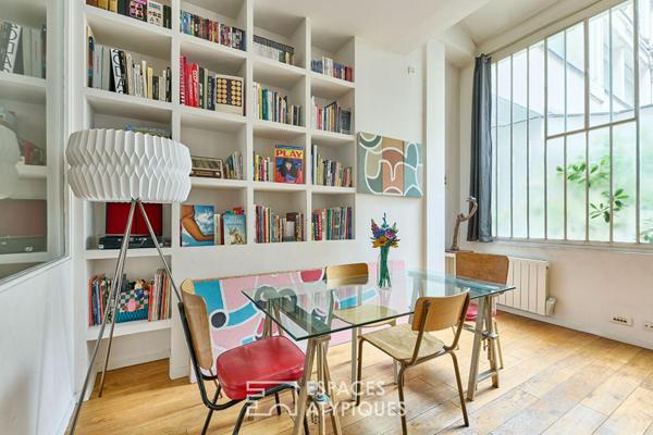 Ancien atelier transformé en loft sur cour – Marché Cadet