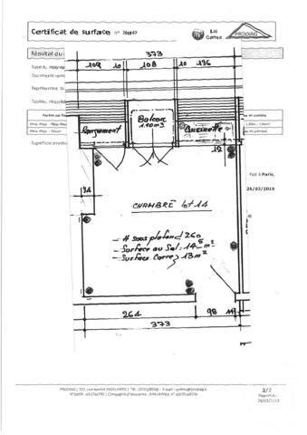 Appartement Studette à vendre  1 pièce - 15,18 m2 PARIS - 75011