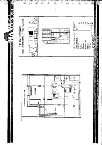 Appartement T1B NANTES Bon Port - 27.07 m2  522 Euros
