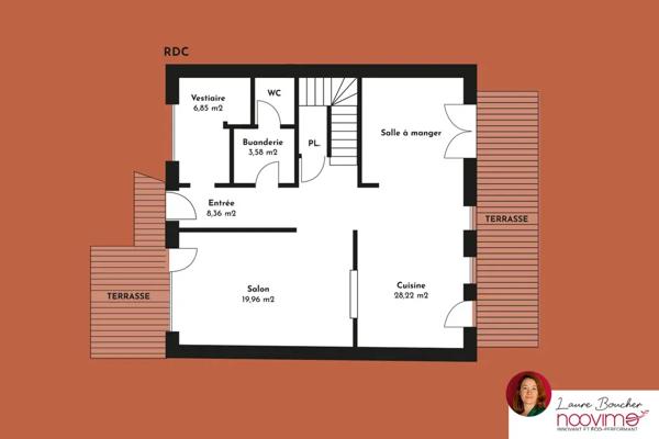 Maison familiale non mitoyenne - 5 chambres - jardin - DPE A