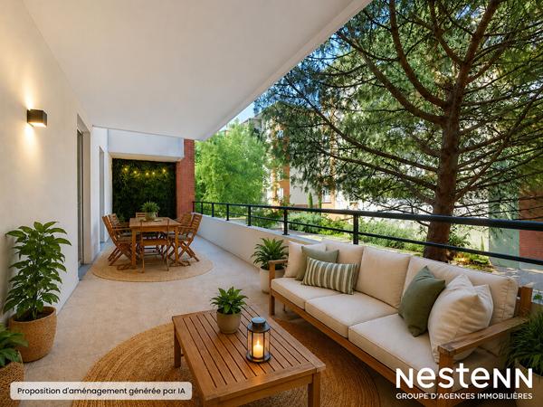 Appartement T3 avec terrasse 25 m² et piscine - Toulouse Hippodrome