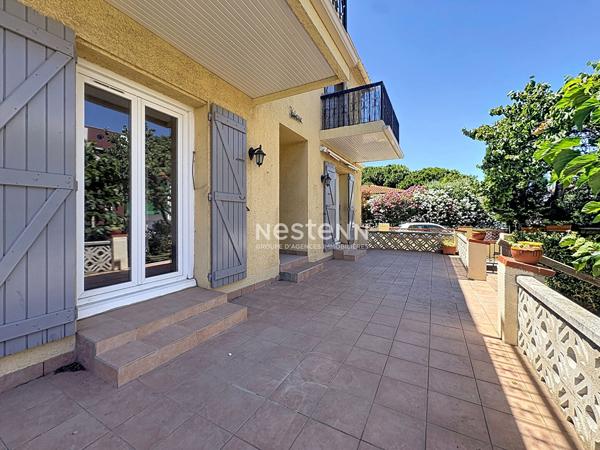 Grand appartement de 4 pièces en RDC d'une petite copropriété sur Argelès sur mer