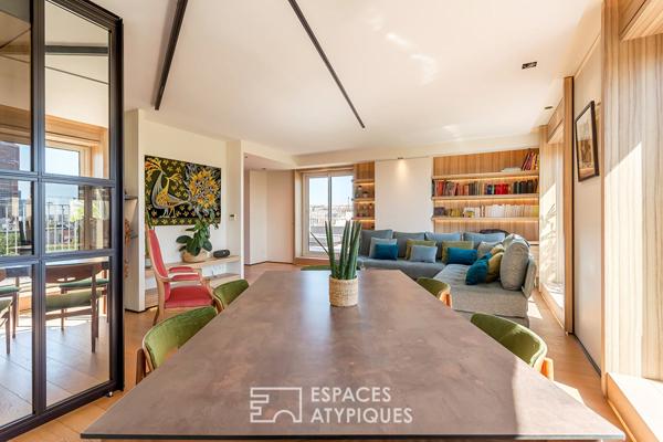 Toit terrasse avec une vue unique sur la capitale des Gaules