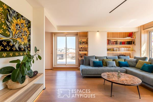 Toit terrasse avec une vue unique sur la capitale des Gaules