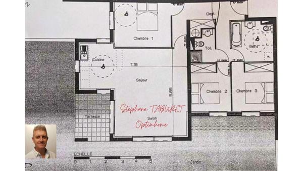 Appartement à vendre 4 pièces, 3 chambres et un place de parking à CANET EN ROUSSILLON (66)