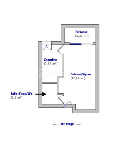 Appartement de 28 m²