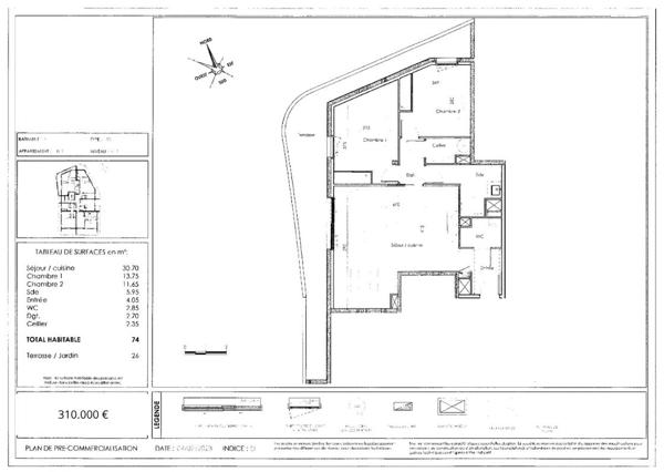 Appartement Canet En Roussillon 3 pièce(s) 74 m2
