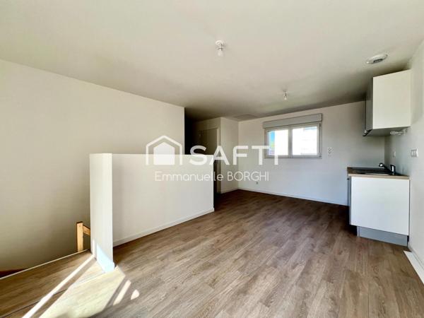 Appartement en souplex, 1 chambre, stationnement fermé.