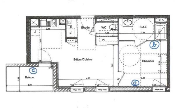 Appartement 2 pièces - 44600 Saint-Nazaire -  Hyper Centre
