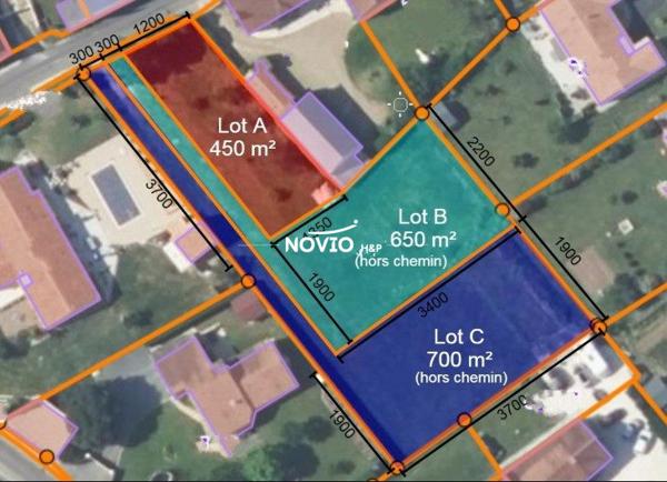 Terrain constructible 450 m²
