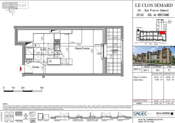 Appartement à vendre à Dol-de-Bretagne en Ille-et-Vilaine (35120), ref : 35130-1093443